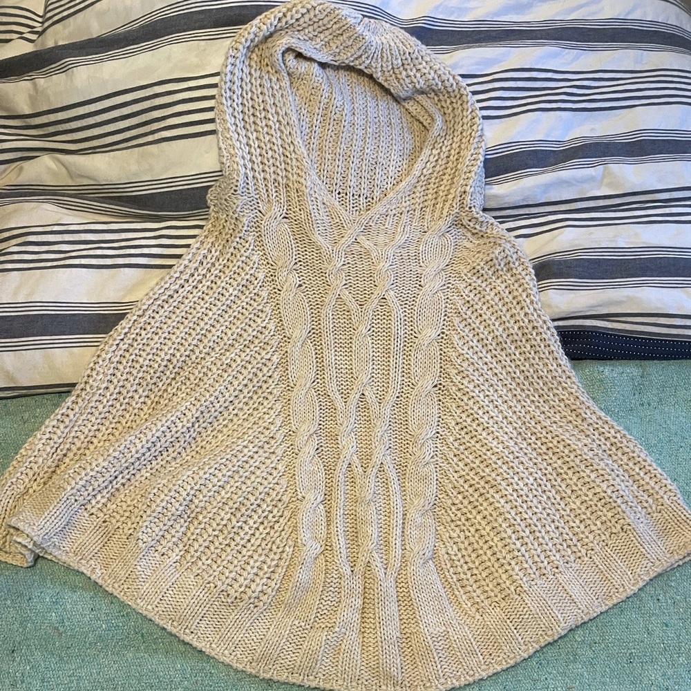 Miss Sugar Crocheted hooded poncho